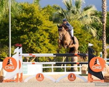 Anna Powers to Grand Prix victory to crown an incredible hat-trick on the Autumn Mediterranean Equestrian Tour in Spain with McQueen 
